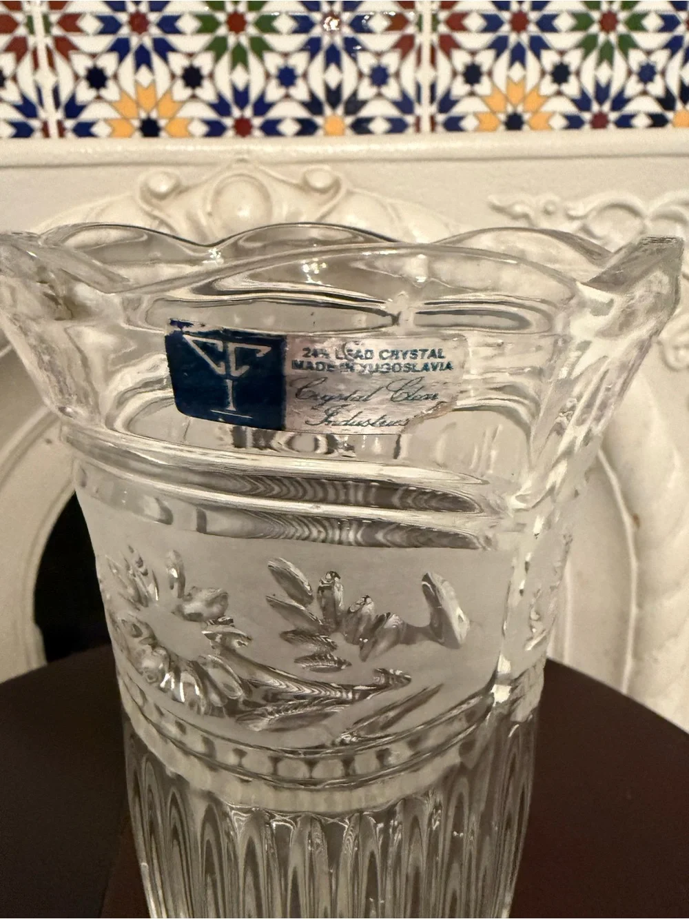 Crystal Clear beautiful fluted